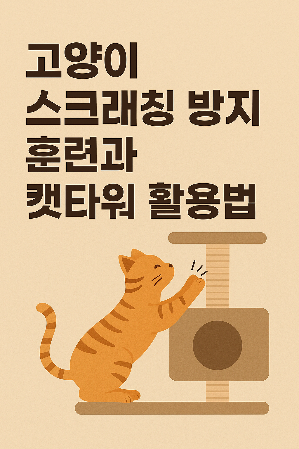 고양이 스크래칭 방지와 캣타워 활용법