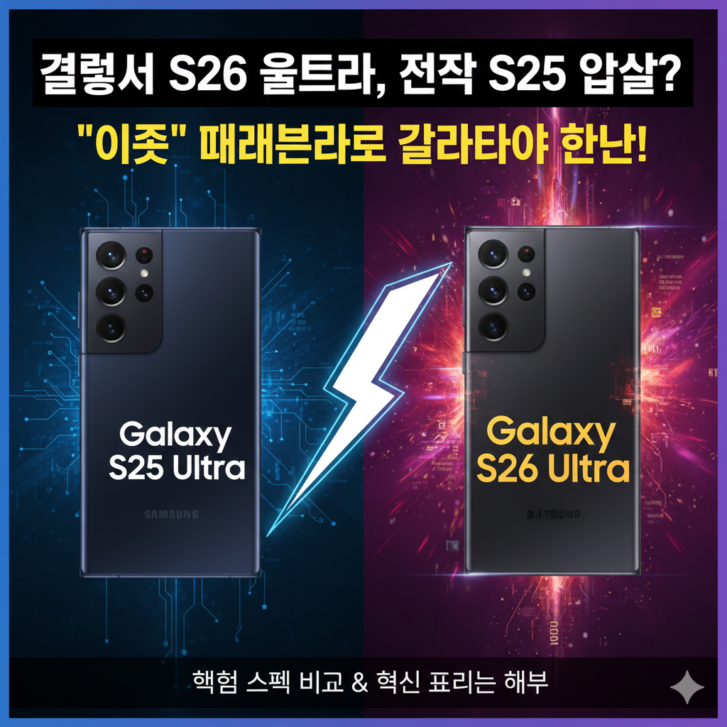 갤럭시 S26 울트라 전작 S25 압살