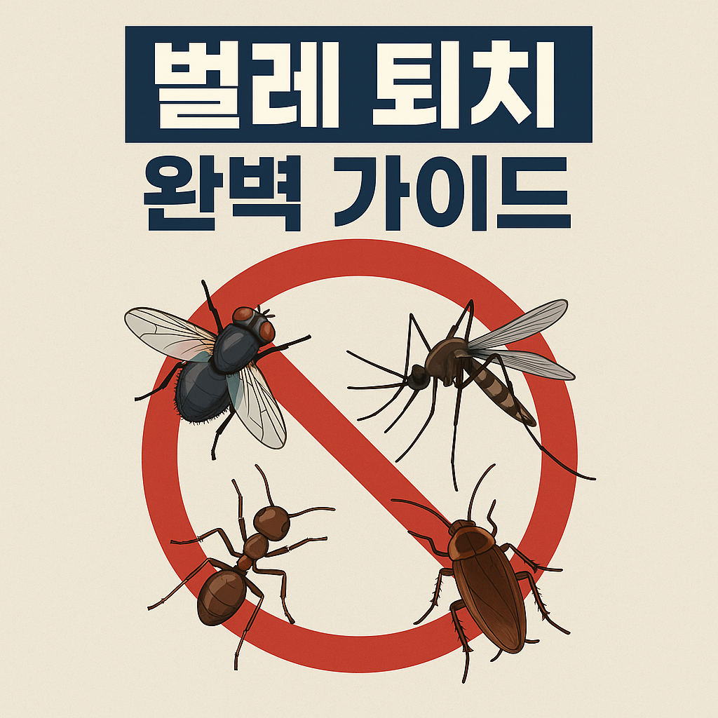 벌레 퇴치 완벽 가이드