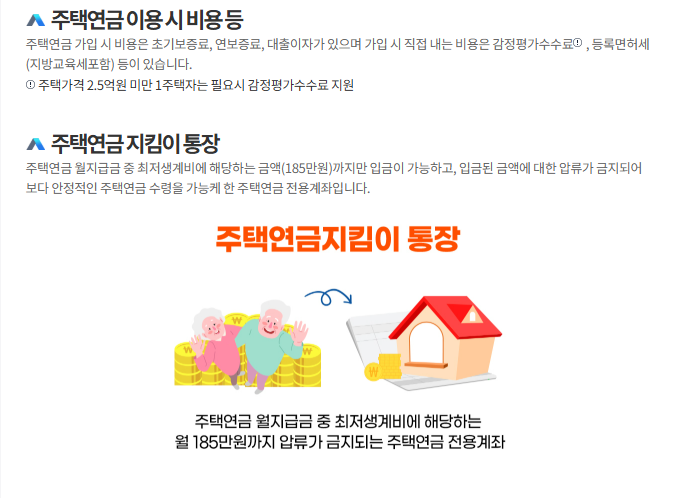 주택연금 가입조건 및 수령액 조회하기