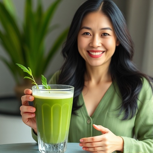 간 피로 해소에 좋은 새싹보리 음용 컵 사진