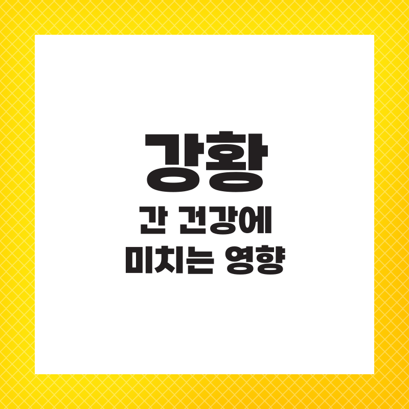 강황가루 효능 먹는법 영양제 추천 주의사항