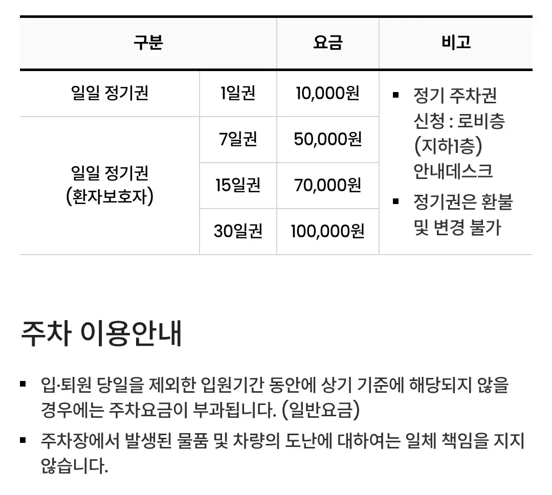 인천2호선 서구청역 2번 출구 앞 심곡동 가톨릭관동대학교 국제성모병원 전용주차장 위치 및 주차비 안내