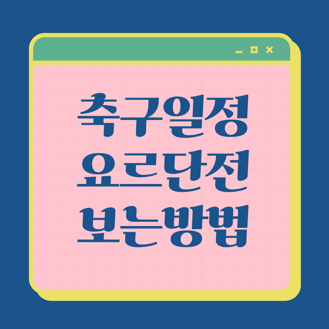 대한민국 요르단전 축구