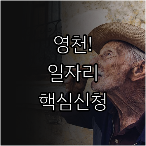 영천시 시니어클럽 노인일자리 유형 및..