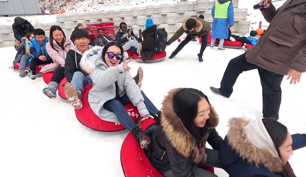 양주 눈꽃축제 눈썰매장