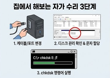 외장하드 자가 수리