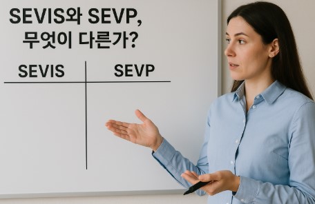 SEVIS와 SEVP, 차이점 안내 사진