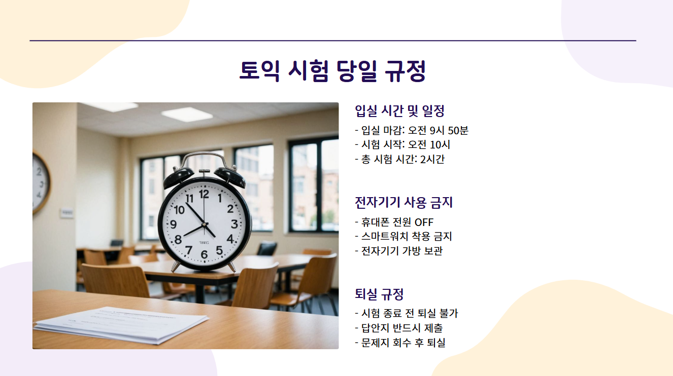 토익시험 준비물 총정리 🚀 완벽 대비 체크리스트!