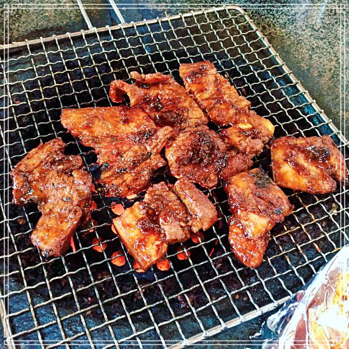 김천, 지례 흑돼지골목 맛집 원조 흑돼지 불고기 연탄구이, 석쇠 구이