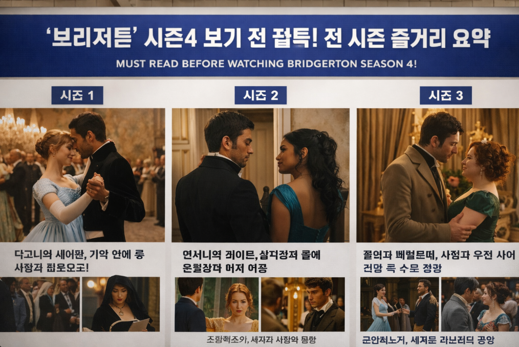 브리저튼 시즌4 앞두고 꼭 봐야 할 전 시즌 완벽 정리