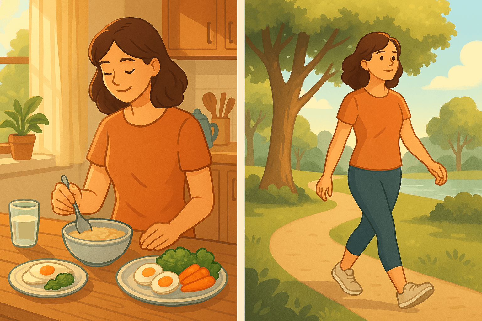 하루 혈당 밸런스를 위한 식습관 루틴