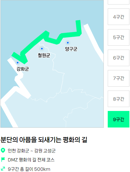 한바퀴 챌린지 9코스 안내