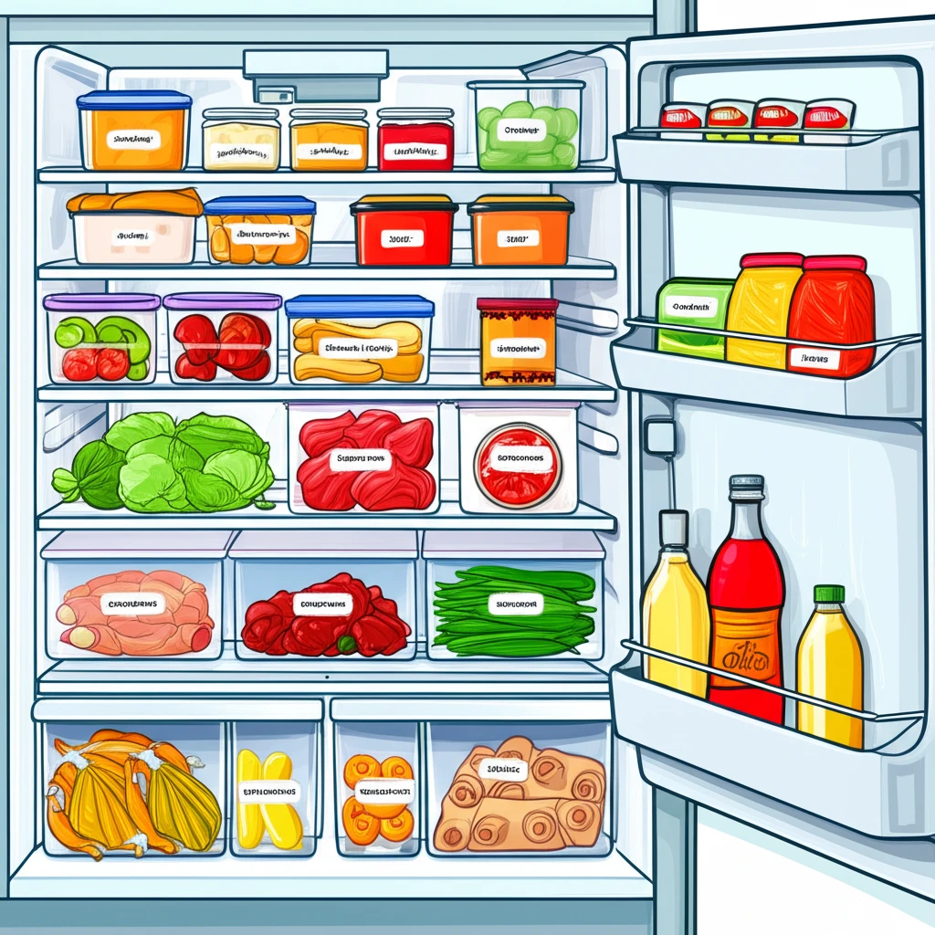 효율적인 냉장고 정리, 자취생 맞춤 ..