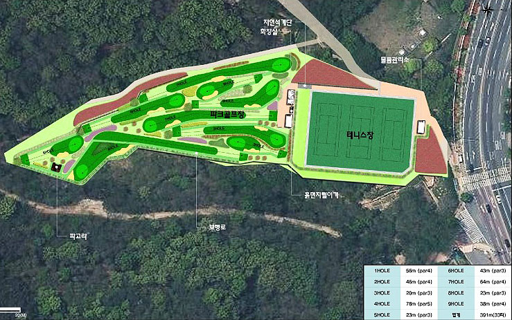 대구광역시 남구 강당골파크골프장 소개