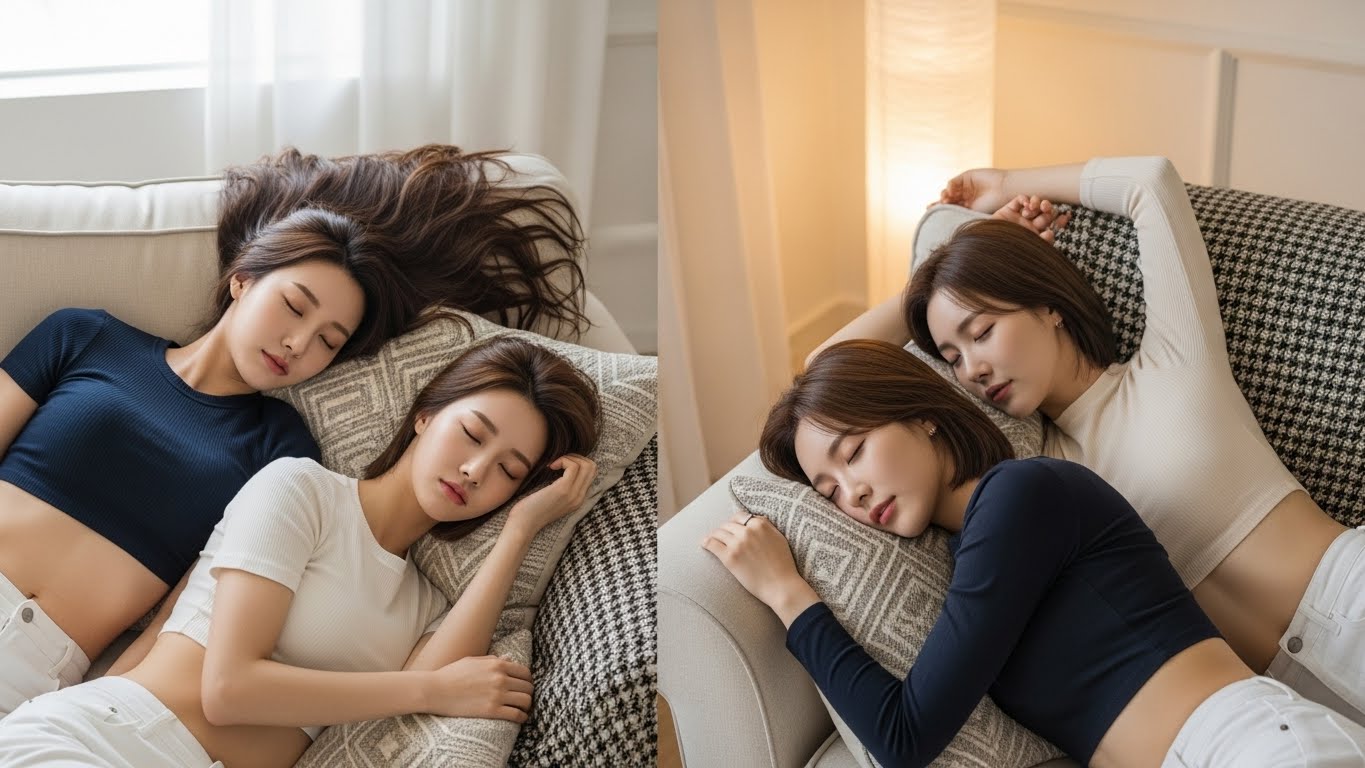 낮잠자는 여자들