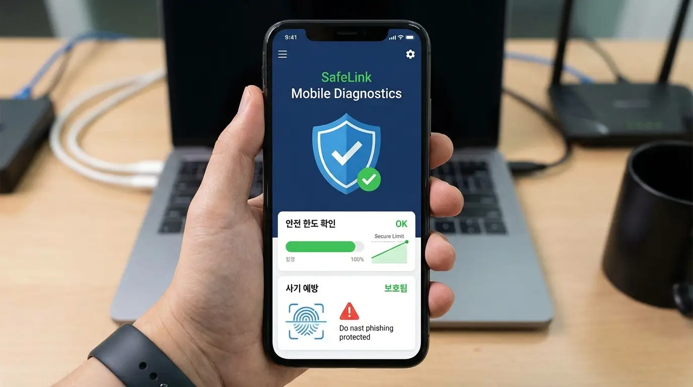 모바일 통합 진단 앱 안전 한도 확인 및 사기 예방