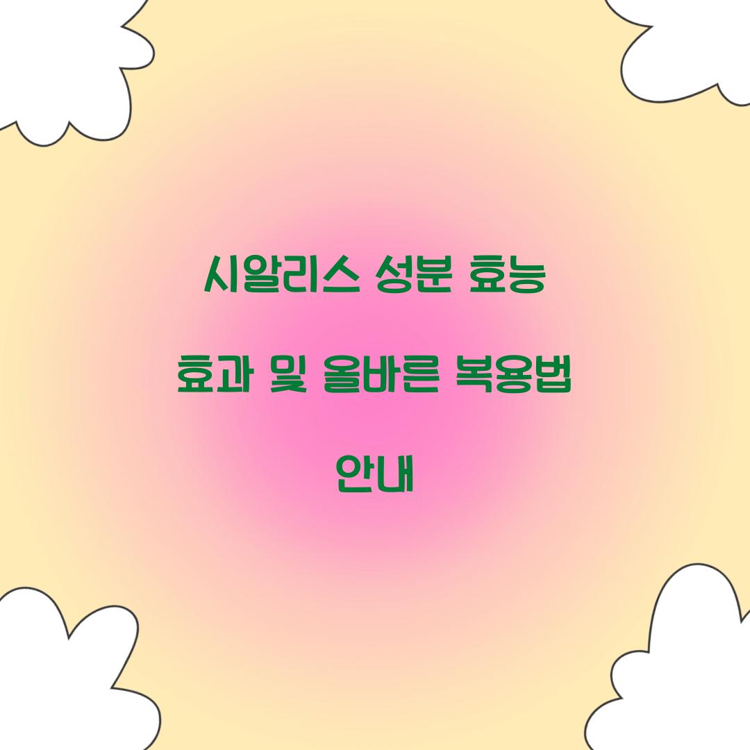 시알리스 성분 효능 효과