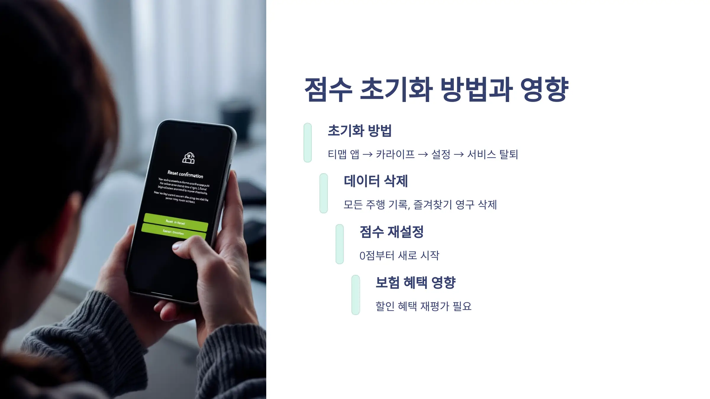 티맵 안전운전 점수, 보험 할인, 티맵 다운로드, 티맵 안전운전 점수 초기화