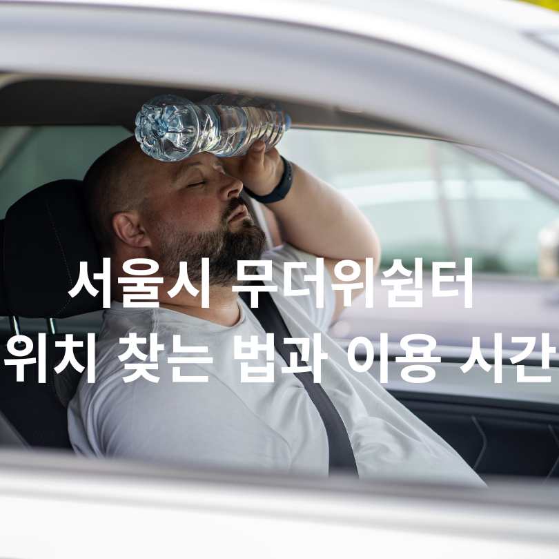 서울시 무더위쉼터 위치 찾는 법과 이용 시간