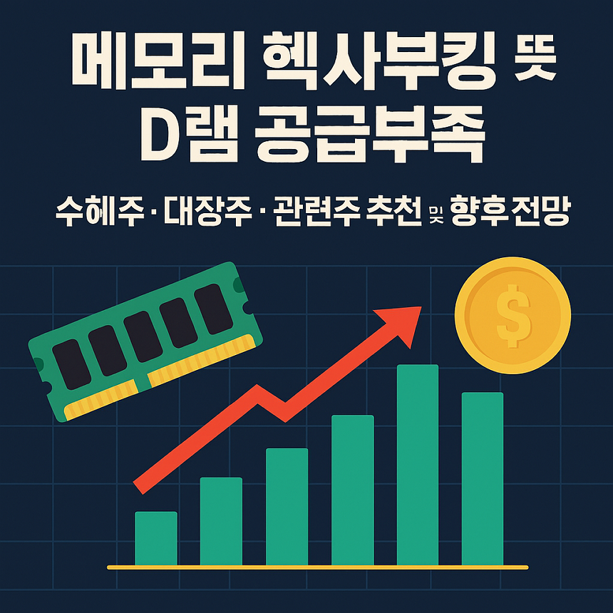 메모리 헥사부킹 뜻, d램 공급부족, 수혜주, 대장주, 관련주 추전 및 향후 전망