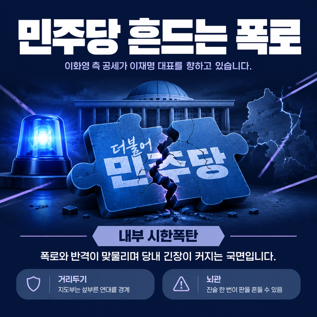 민주당 흔드는 폭로