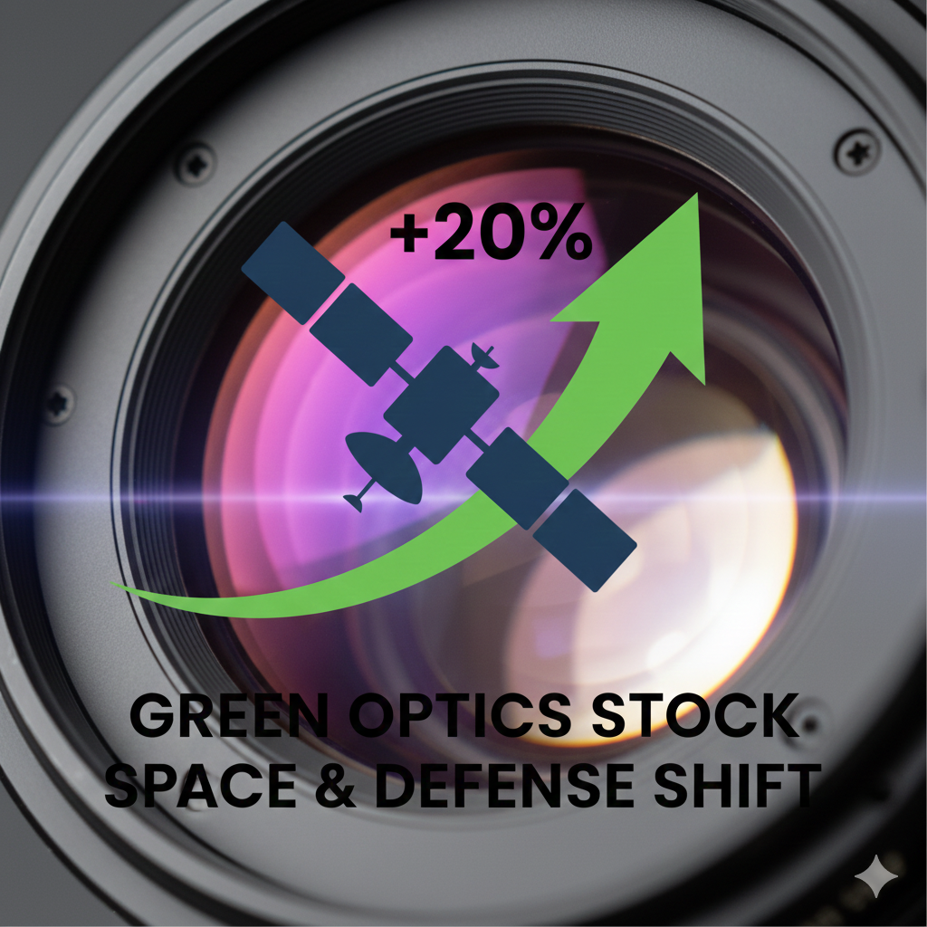 그린광학 주가 20% 폭등 이유와 우주항공 방산 수혜 분석