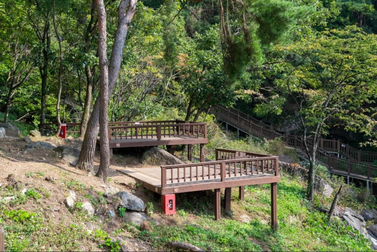 용문산자연휴양림 야영데크1