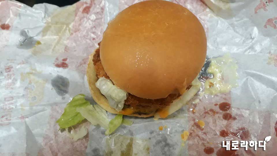 아빠 상어 새우 버거 1