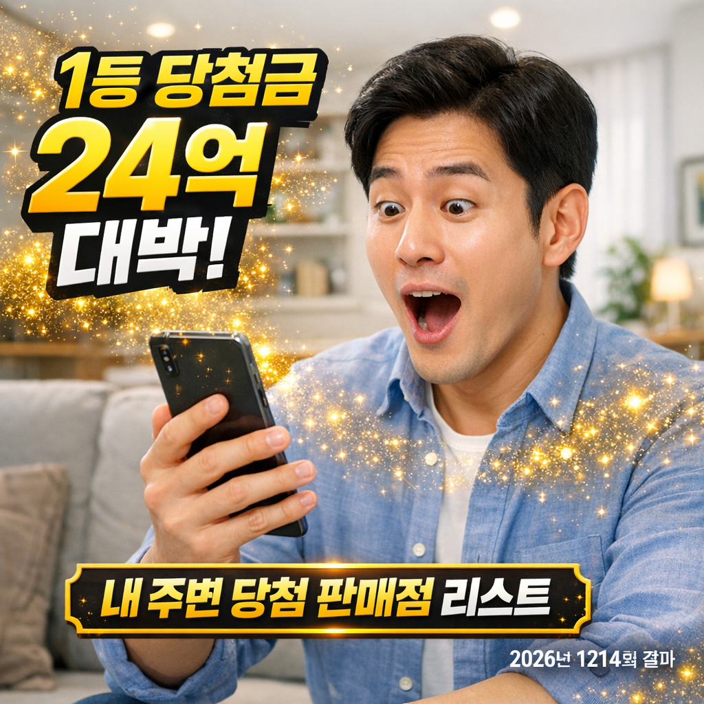 제1214회 로또 당첨 번호, 당첨 지역 판매점 리스트, 전국 로또 명당 리스트