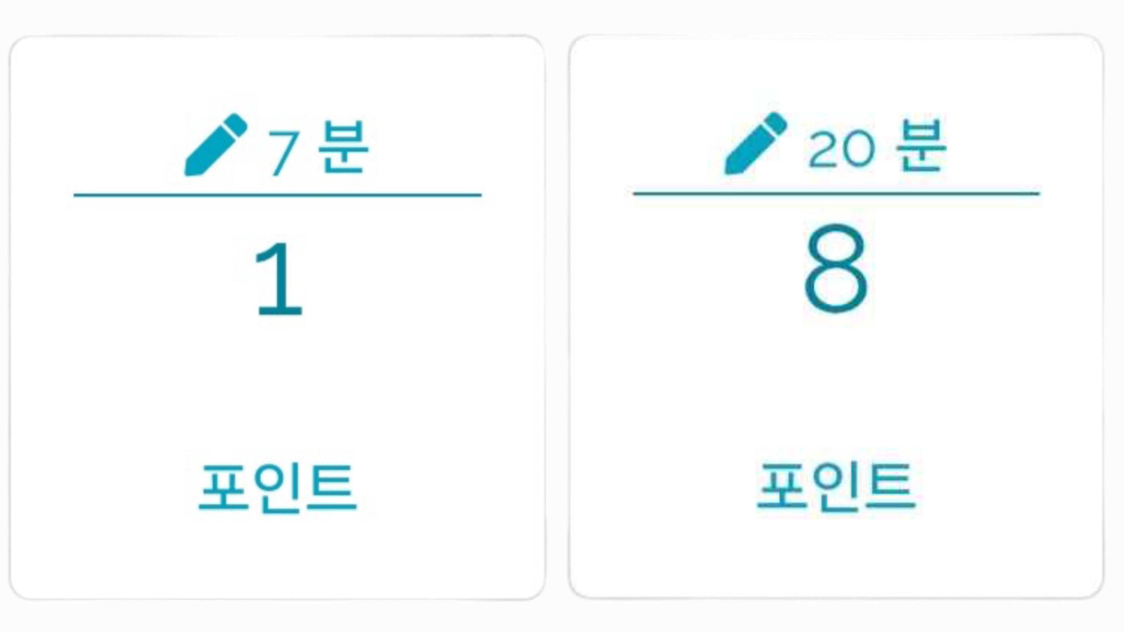 서베이예 포인트제도 예시