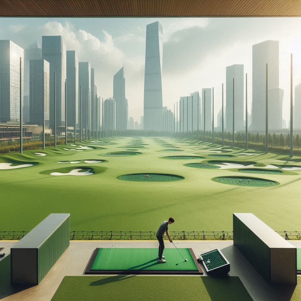 실외골프연습장 배경