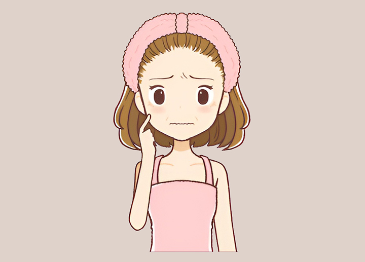 노화가-걱정되는-여성