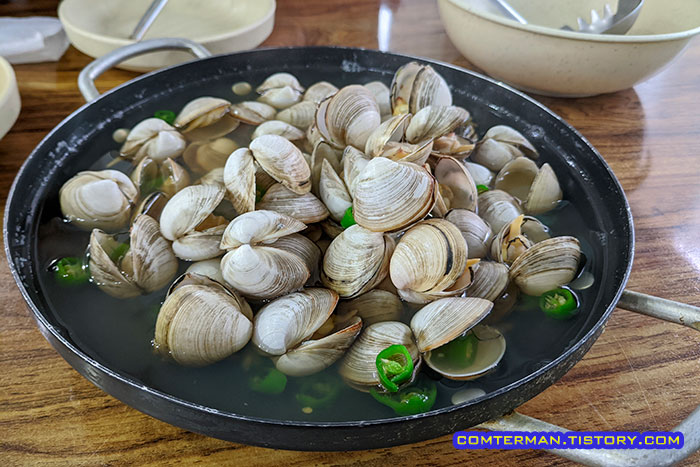 황부자 칼국수 물총