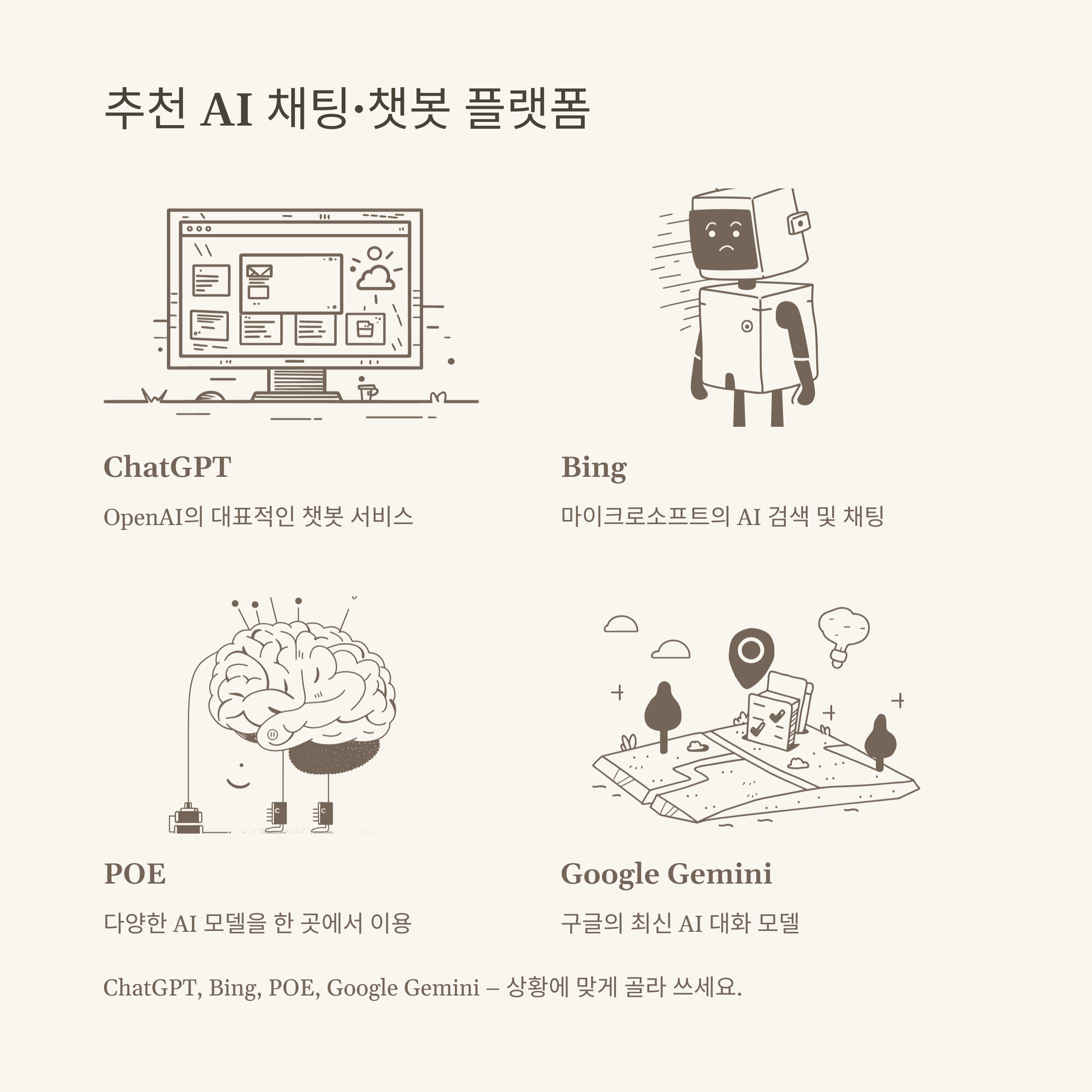 무료 ai 완전정리: 검사기, 그림, 목소리, 어플, 이미지 생성, 챗봇까지 실제 경험 기반 추천