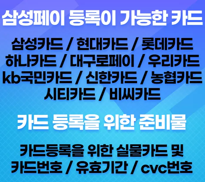 삼성페이등록카드