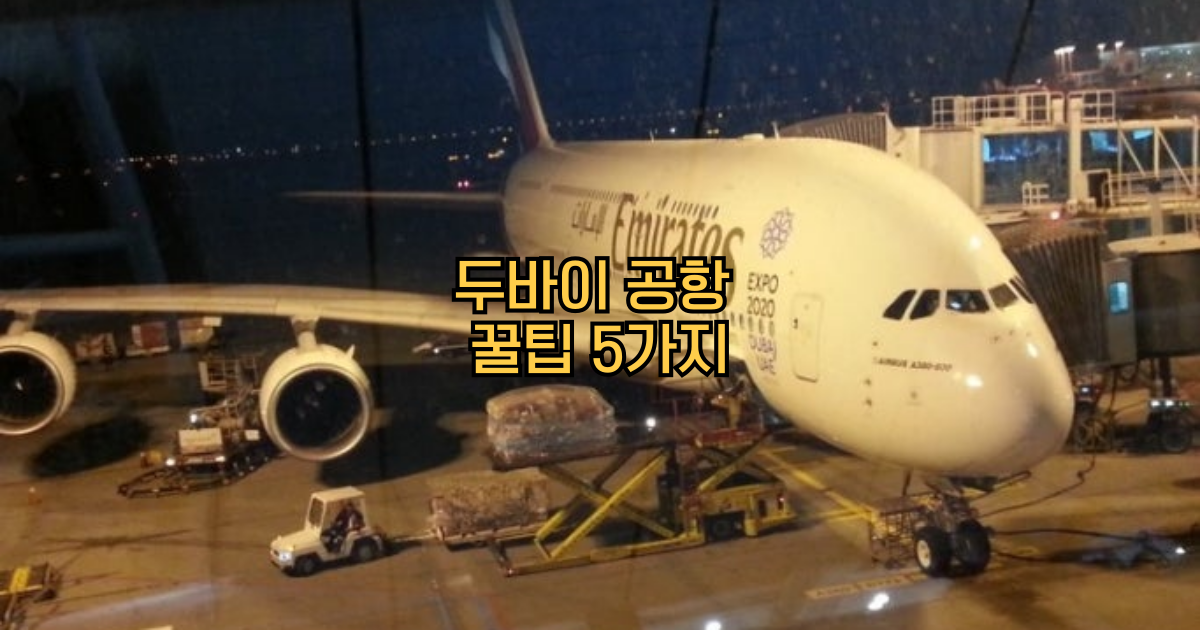 두바이공항꿀팁