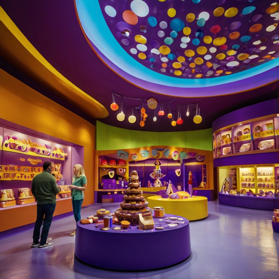 버밍엄 명소 캐드버리 월드를 형상화한 이미지