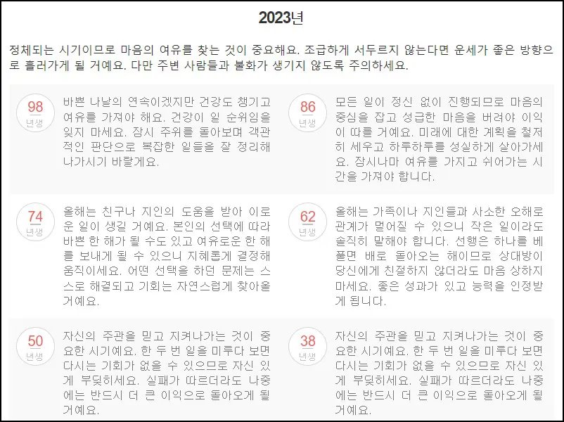 호랑이띠
