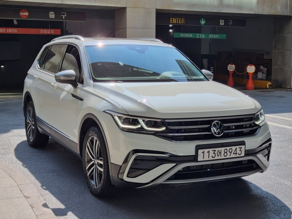 티구안 올스페이스 시승차입니다.