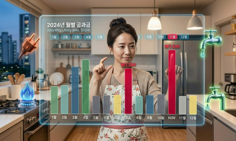 월별 공과금 부담 집중 시점과 지출 구조 비교