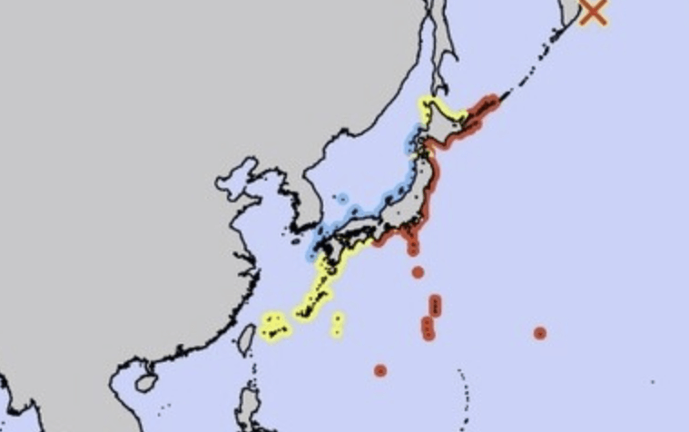 일본여행 쓰나미 경보