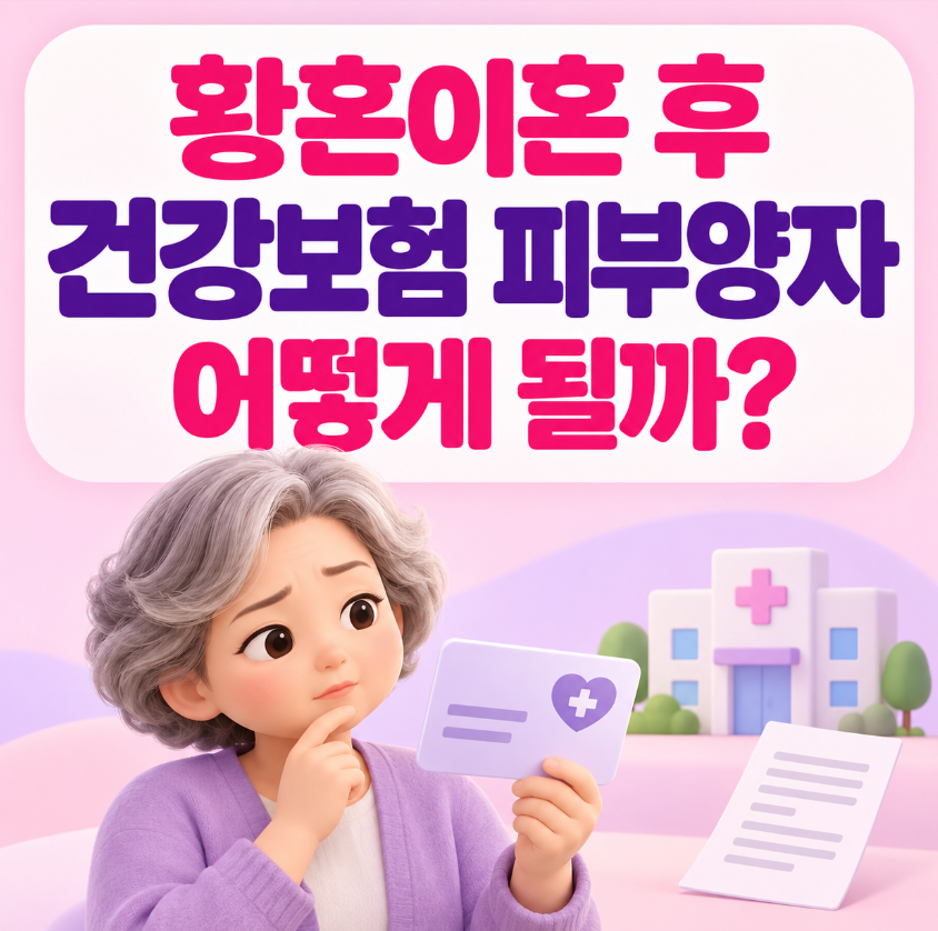 황혼이혼 후 건강보험 피부양자는 어떻게 될까?｜지역가입자 전환&middot;보험료 총정리