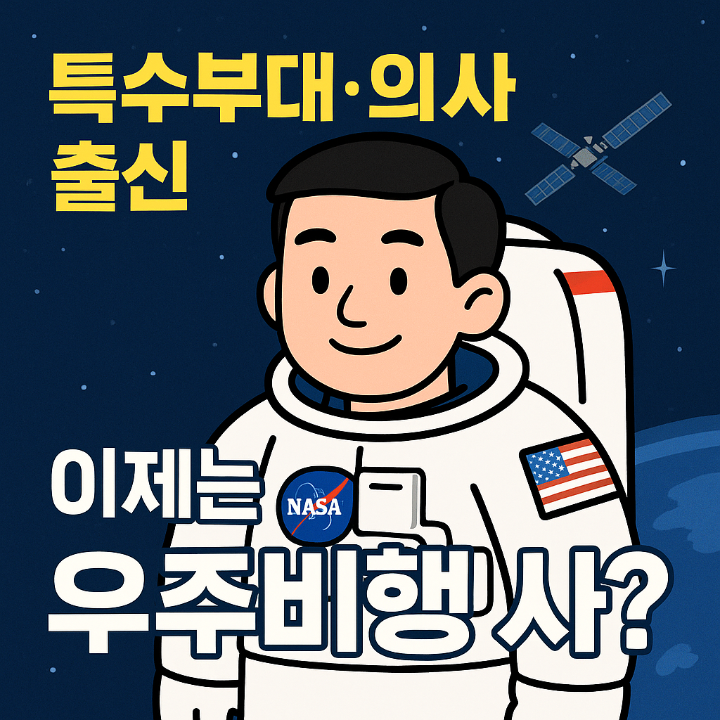 특수부대, 의사 출신, 이제는 우주비행사?