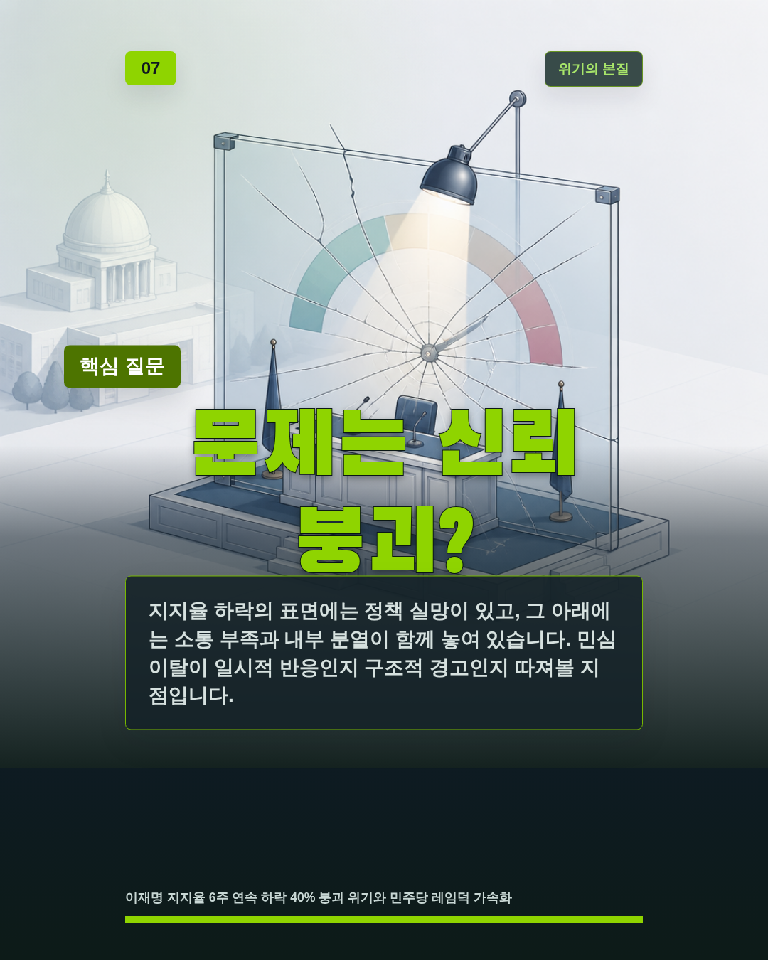 문제는 신뢰 붕괴?