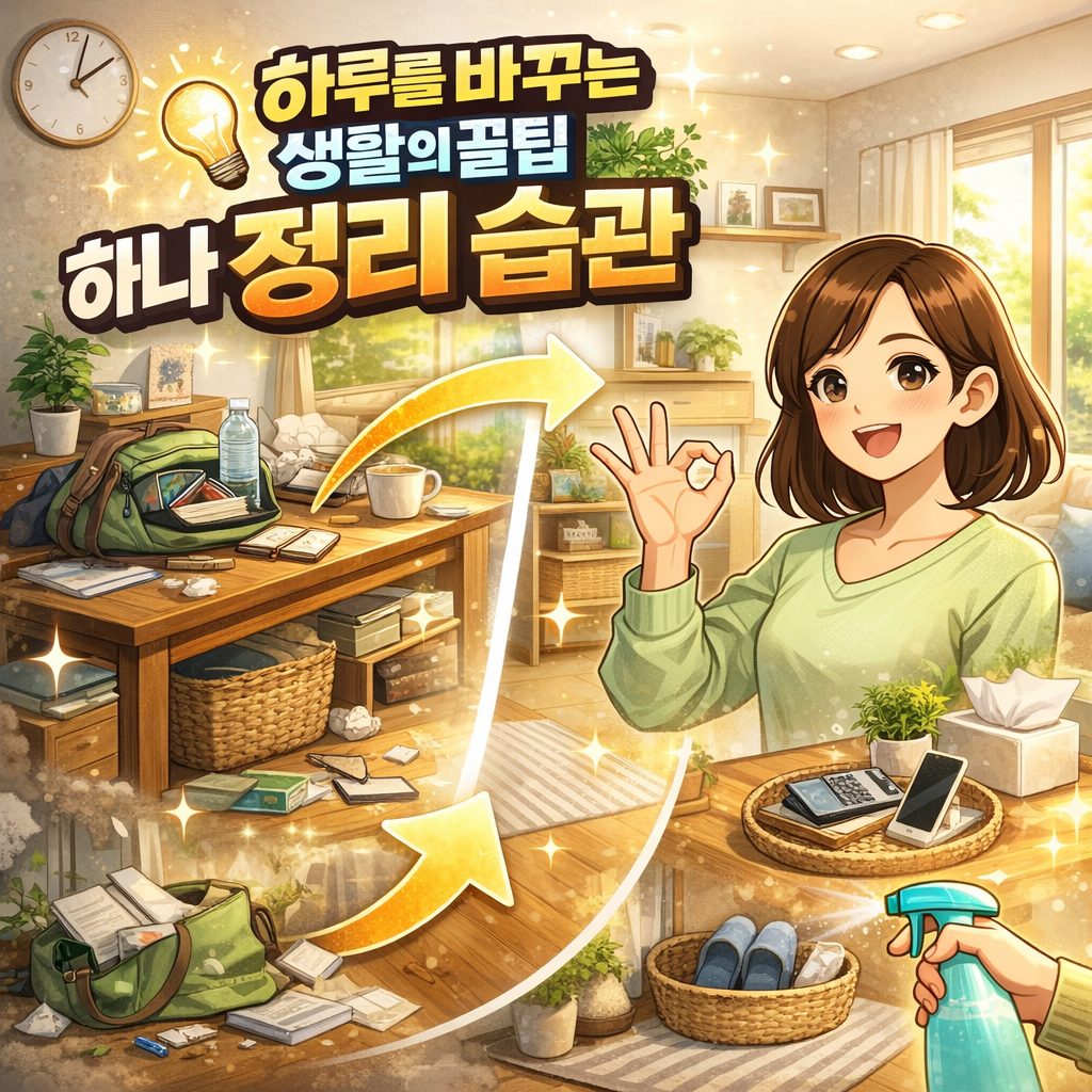 하루를 바꾸는 생활의 꿀팁 하나 정리 습관