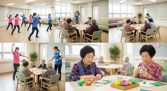 주야간보호센터 내부 풍경