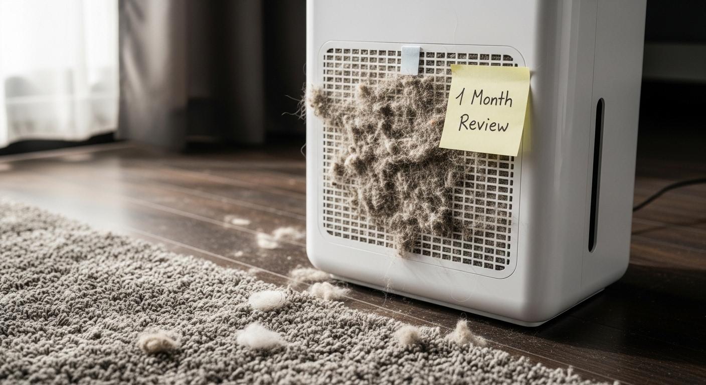 털날림 공기청정기 1달 사용 후기