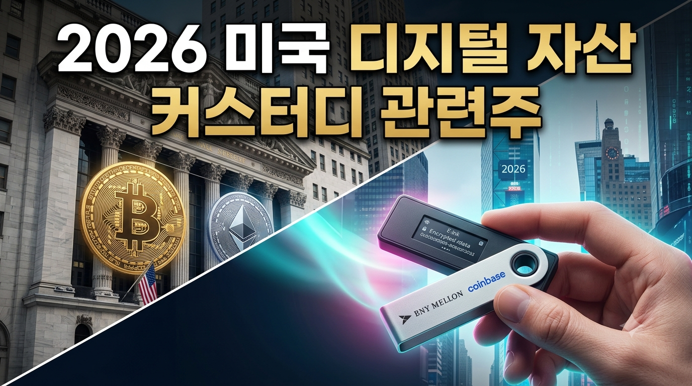 2026년 미국 디지털자산 커스터디 관련주 수혜 전망 및 핵심 종목 총정리