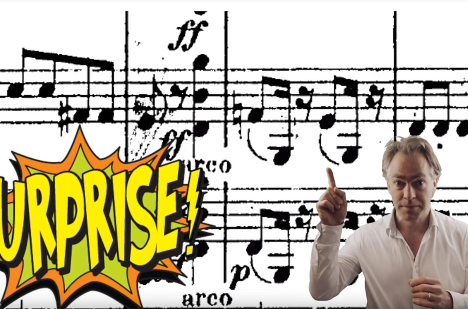 하이든의 교향곡 94번 '놀람'과 관련된 이미지입니다.